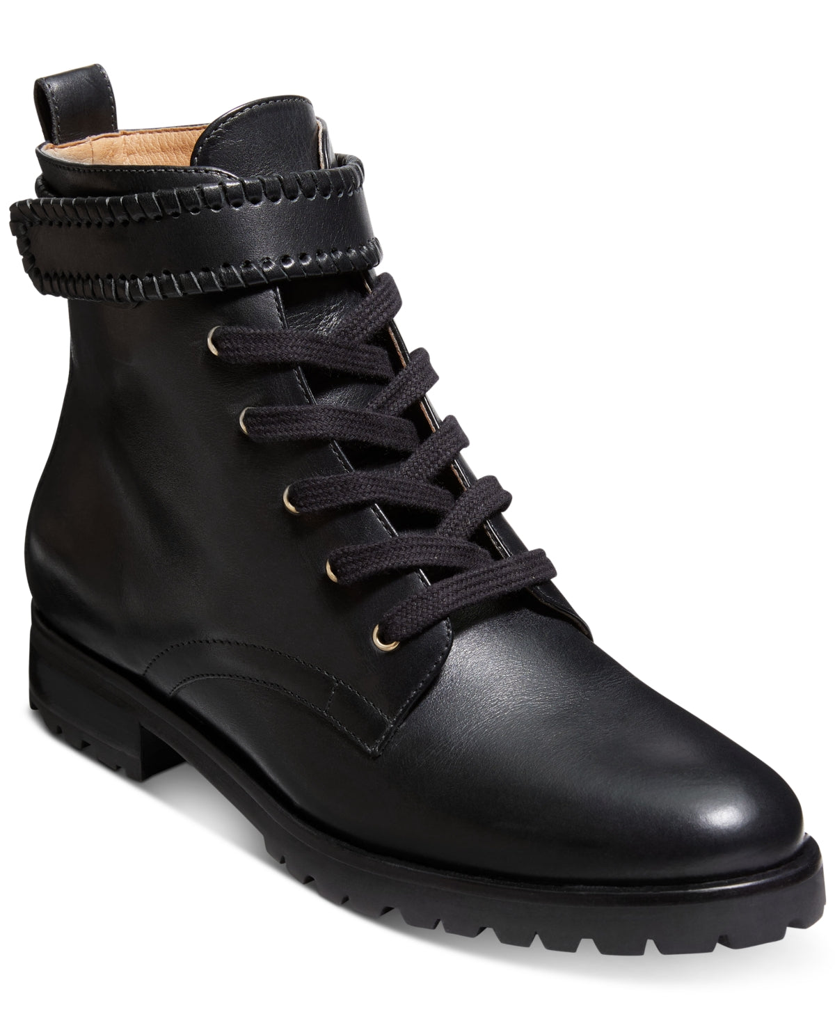 Bota Peyton Lug Jack Rogers Feminina Preta Tamanho 8,5