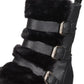 Botas Dolce Vita Neft Moto Femininas Vegan Fivela Moto Pretas Tamanho 6,5 M