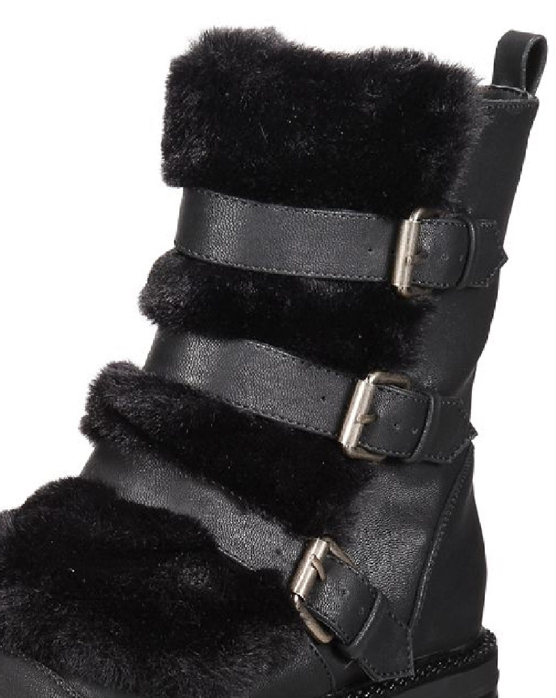 Botas Dolce Vita Neft Moto Femininas Vegan Fivela Moto Pretas Tamanho 6,5 M