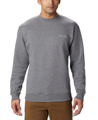 Moletom Columbia Hart Mountain II Crew Masculino Cinza Tamanho Grande