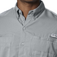 Camisa Columbia Masculina PFG Tamiami II Manga Longa Cinza Tamanho XG