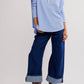 Free People - Latte Blues Thermal Top