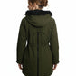 Coffeeshop - Soft Shell Hooded Coat With Faux Fur Trim