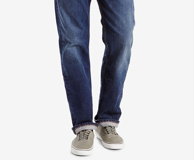 Calça Jeans Levi's 505 Regular Fit Masculina Azul Tamanho 34X34