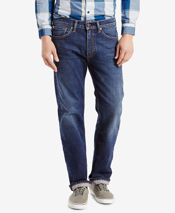 Calça Jeans Levi's 505 Regular Fit Masculina Azul Tamanho 34X34