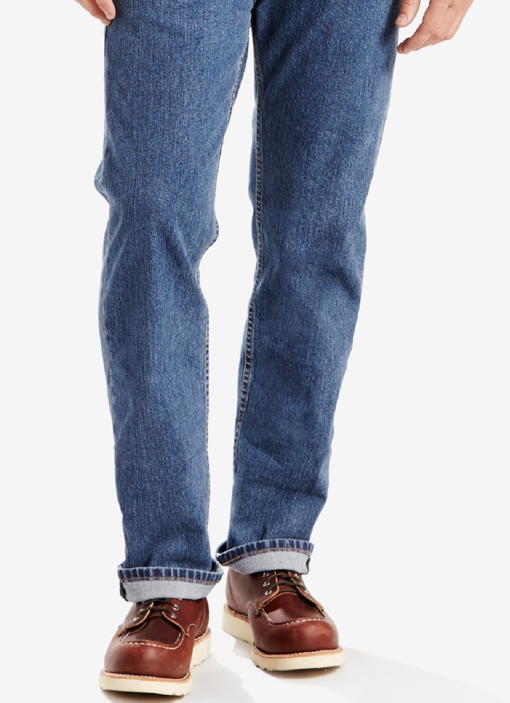 Calça jeans Levi's 505 Regular Straight Fit Stretch Masculina Azul Tamanho 30X32