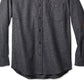 Camisa Pendleton Trail Masculina com Cotoveleiras em Camurça Sintética, Preta, Tamanho Grande