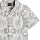 Camisa Aloha de manga curta masculina Pendleton, cinza, tamanho médio
