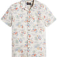 Camisa Aloha de manga curta masculina Pendleton, branca, tamanho P