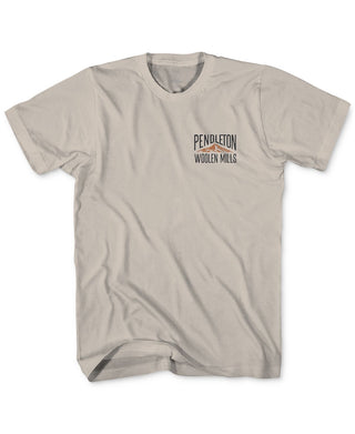 Camiseta masculina Pendleton com estampa de logotipo grande, marrom, tamanho extragrande