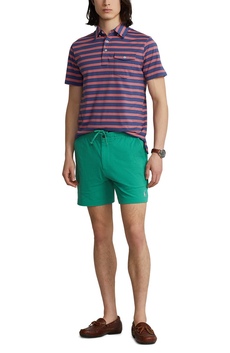 Polo Ralph Lauren Masculino Listrado com Bolso e Botões Azul Tamanho X-G