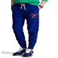Calça jogger masculina Polo Ralph Lauren com estampa de lã azul, tamanho pequeno