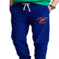 Calça jogger masculina Polo Ralph Lauren com estampa de lã azul, tamanho pequeno