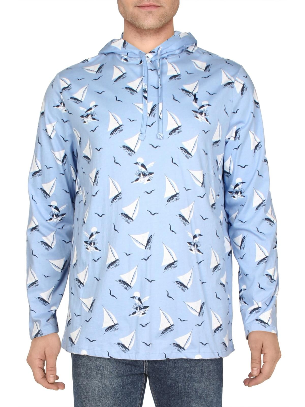 Camiseta Polo Ralph Lauren Polo Bear com capuz azul tamanho 2XL