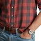 Camisa Ralph Lauren Masculina Classic Fit Xadrez Dupla Face Vermelha Tamanho XX-G