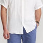 Camisa Ralph Lauren Masculina de Linho com Gola e Botões Branca Tamanho XXX-G