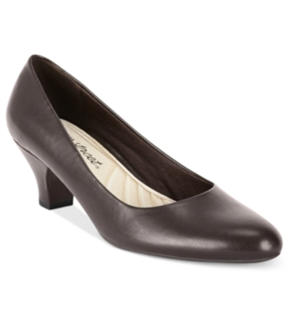 Sapatos femininos Easy Street Fabulous Pumps marrom tamanho 9 M
