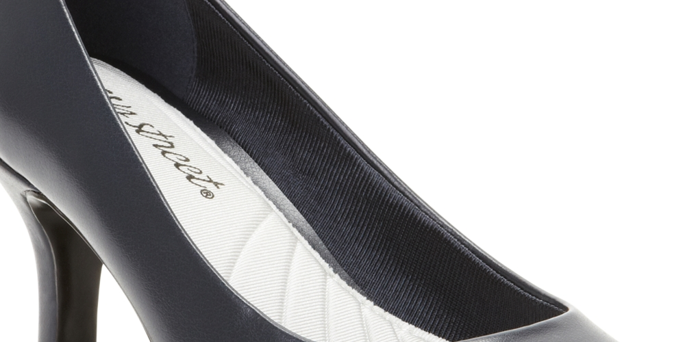 Sapatos femininos Easy Street Passion Pumps azul marinho tamanho 7,5 M