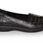 Sapatos mocassins femininos Easy Street Genesis pretos tamanho 9 W