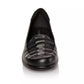 Sapatos mocassins femininos Easy Street Genesis pretos tamanho 9 W