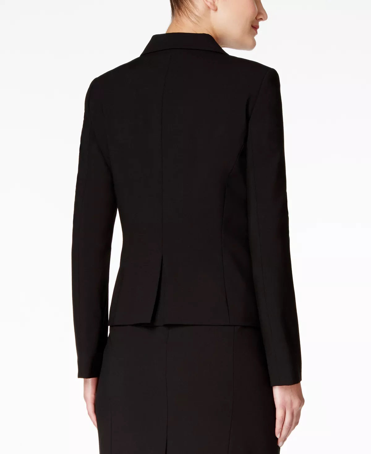 Calvin Klein Blazer Feminino de Dois Botões Preto Tamanho 6