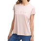 Camiseta Calvin Klein Feminina Manga Curta com Logo Rosa Tamanho Grande