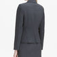 Calvin Klein Women's Wear To Work Blazer Jaqueta Cinza Tamanho 8 Petite