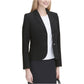 Calvin Klein Blazer Feminino Sólido com Dois Botões Preto Tamanho 12P