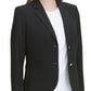 Calvin Klein Blazer Feminino Sólido com Dois Botões Preto Tamanho 12P