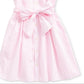 Vestido camisa de popeline listrado Carmel Bengal da Polo Ralph Lauren para meninas, rosa, tamanho 14