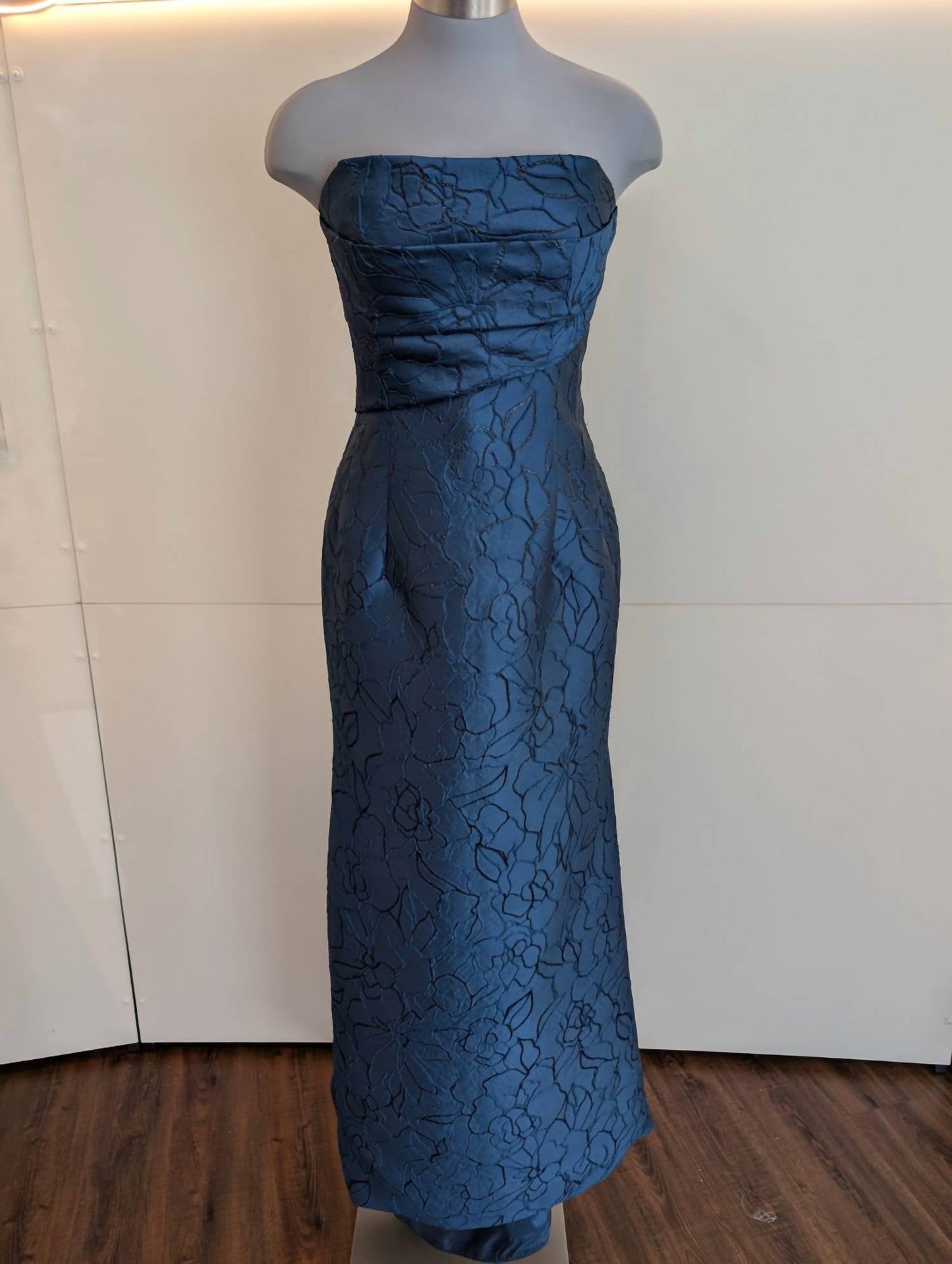 Black Label - Leila Draped Strapless Trumpet Gown