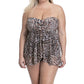 Profile By Gottex - Bandeau Strapless Flyaway One Piece Swimsuit - Plus