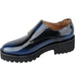 All Black - Women's Lugg Monk Strap Shoes