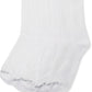 Meias esportivas masculinas New Balance, pacote com 5, brancas, tamanho regular