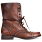 Steve Madden Troopa Botas de Combate Femininas com Cadarço Marrom Tamanho 6,5 M