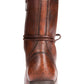 Steve Madden Troopa Botas de Combate Femininas com Cadarço Marrom Tamanho 6,5 M