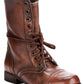Steve Madden Troopa Botas de Combate Femininas com Cadarço Marrom Tamanho 6,5 M