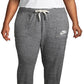 Calça de moletom vintage Nike feminina cinza tamanho extragrande