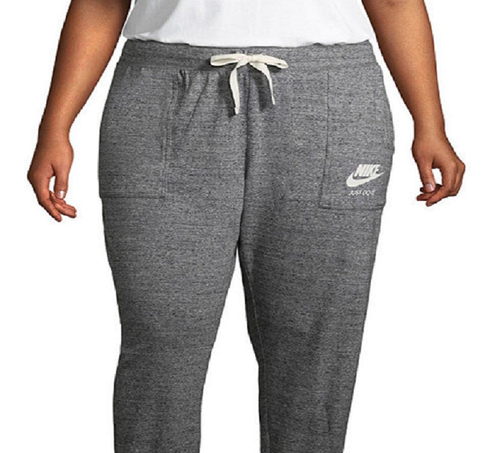 Calça de moletom vintage Nike feminina cinza tamanho extragrande
