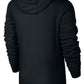 Nike Moletom Aberto Hoodie Preto Preto Tamanho S