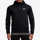 Nike Moletom Aberto Hoodie Preto Preto Tamanho S