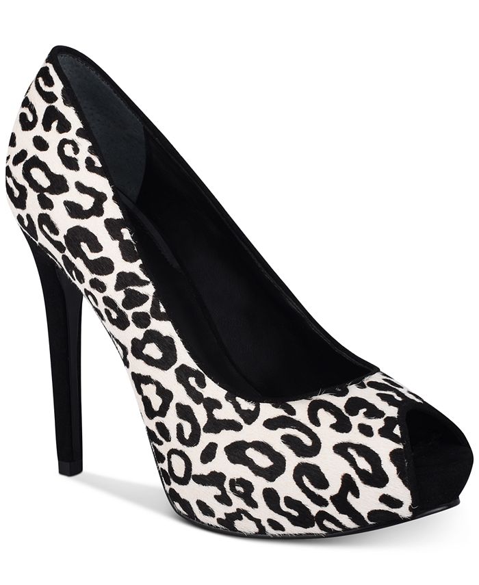 Sapatos plataforma GUESS Honora femininos, brancos, tamanho 9 M