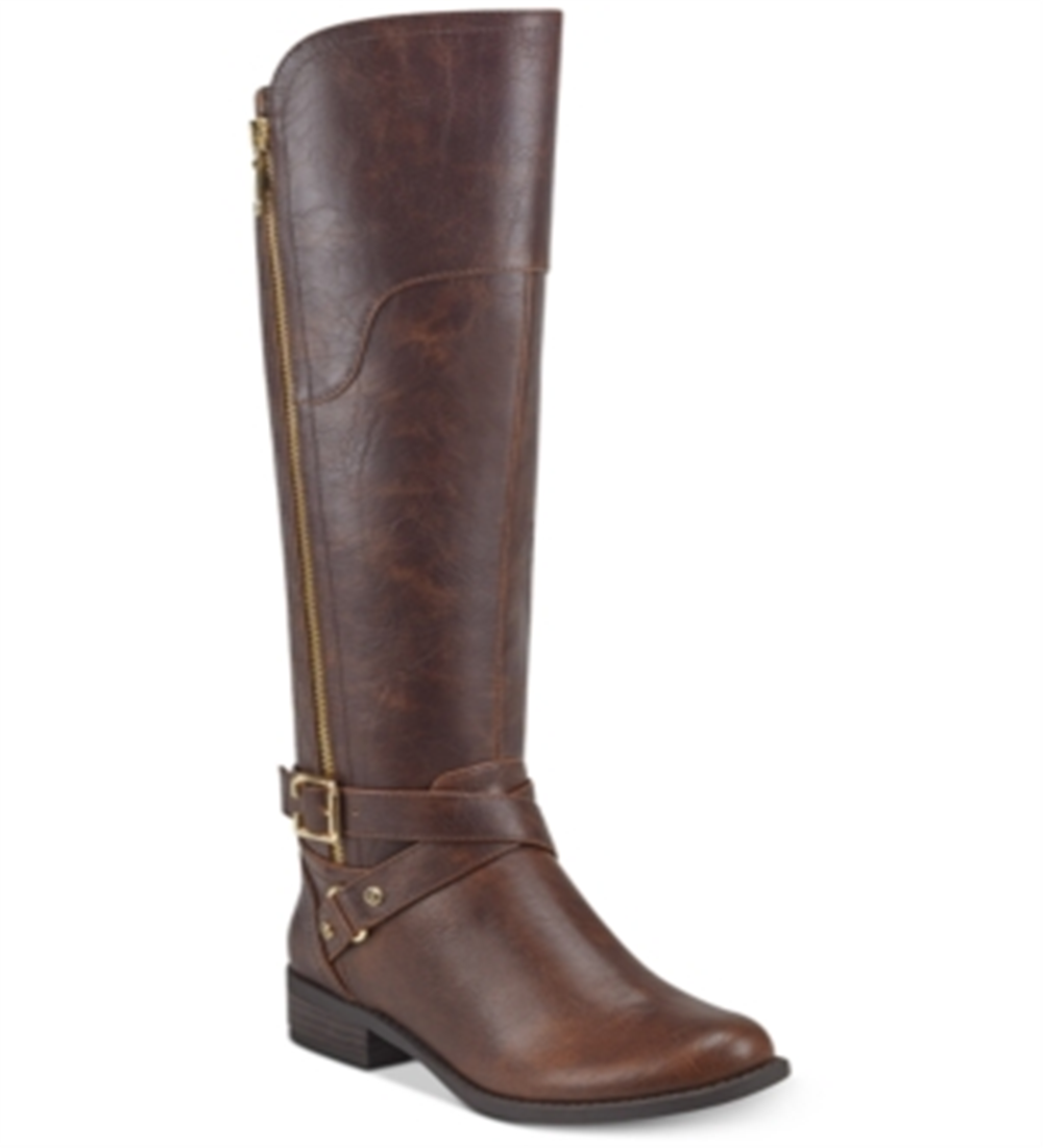 Botas de montaria Haydin femininas Gbg Los Angeles, marrom, tamanho 8,5 M