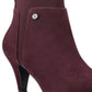 Botas femininas Bandolino Bari bico fino vermelho tamanho 6,5 M
