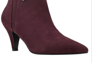 Botas femininas Bandolino Bari bico fino vermelho tamanho 6,5 M