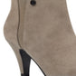 Botas femininas Bandolino Bari Suede bico fino marrom tamanho 9,5M