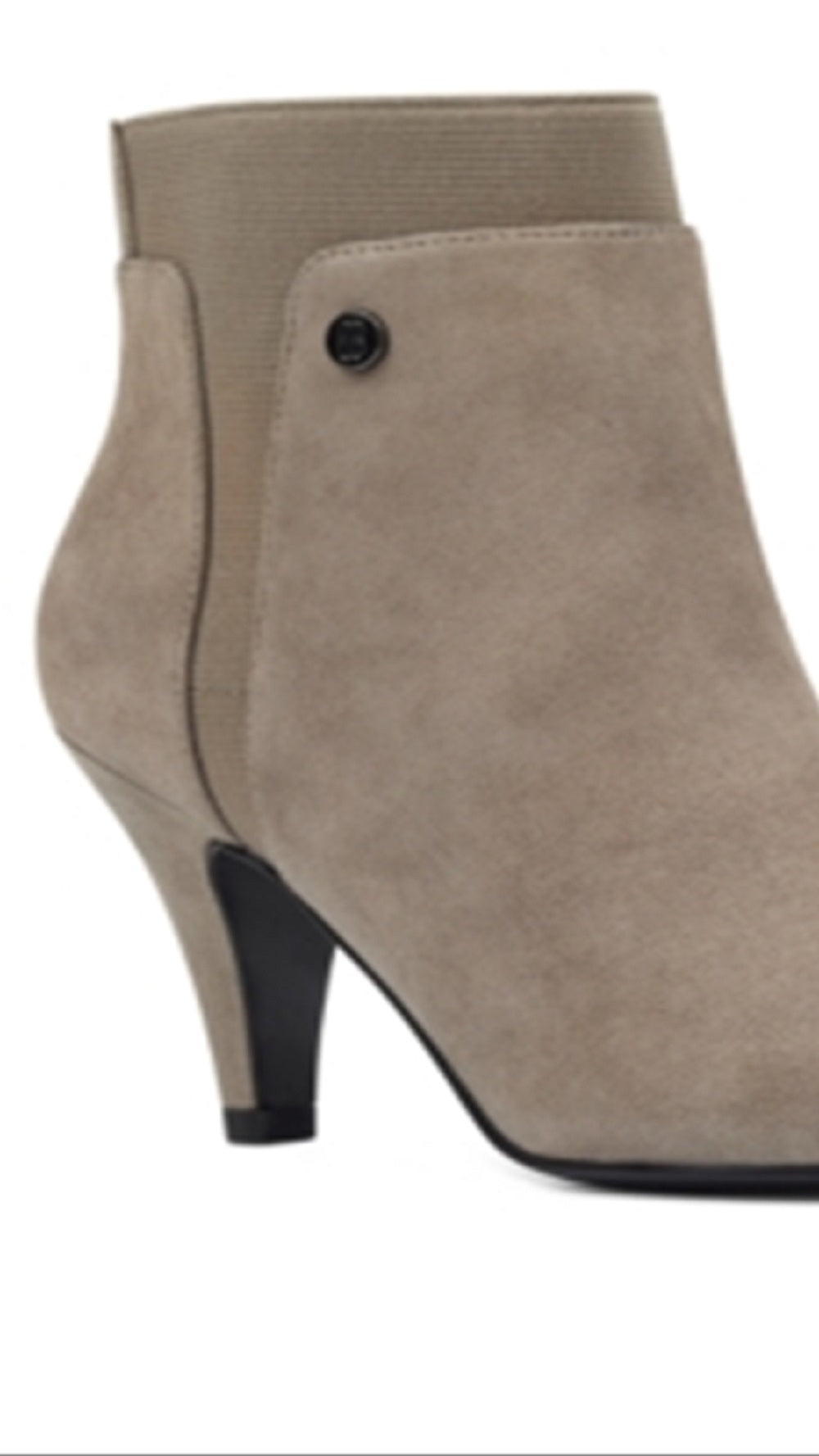 Botas femininas Bandolino Bari Suede bico fino marrom tamanho 9,5M
