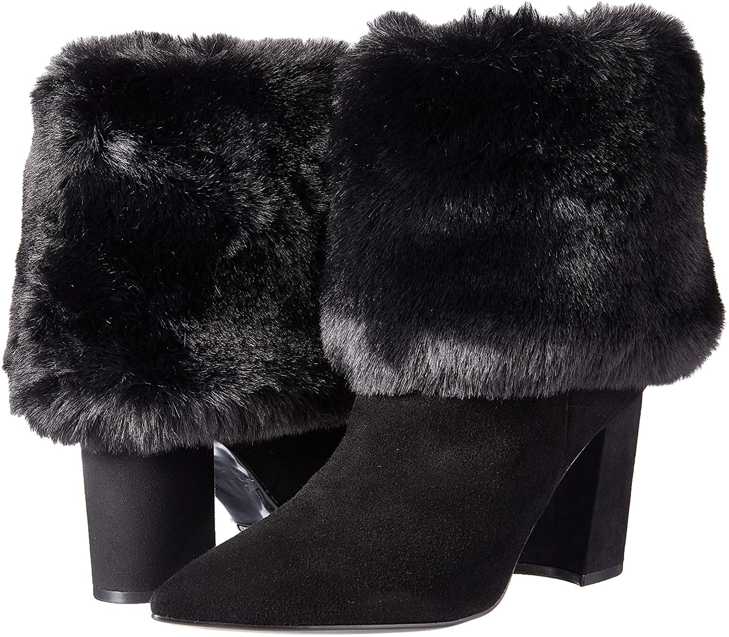 Bota feminina Nine West Slouchy Fashion, preta, tamanho 8,5 m