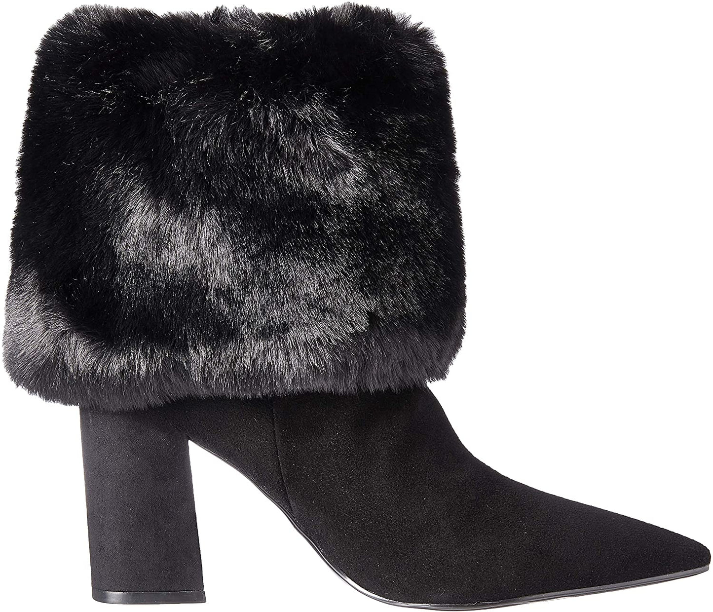 Bota feminina Nine West Slouchy Fashion, preta, tamanho 8,5 m