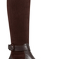 Botas de montaria femininas Nine West Nacoby acima do joelho, tamanho 10, marrom